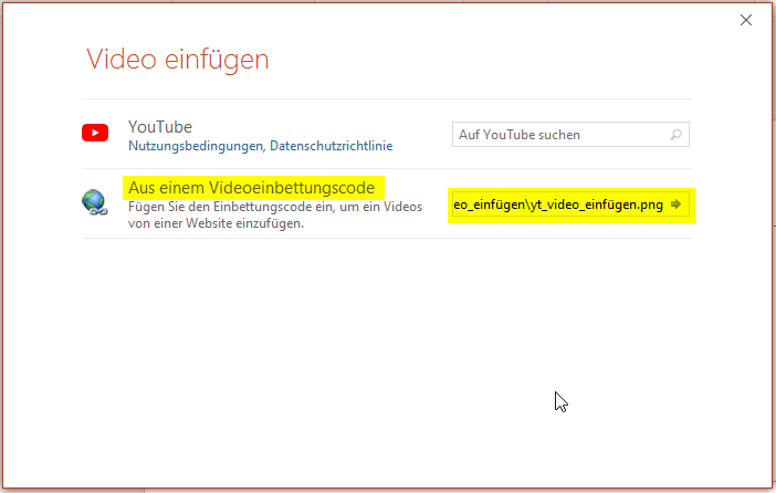 youtube video in powerpoint einfügen